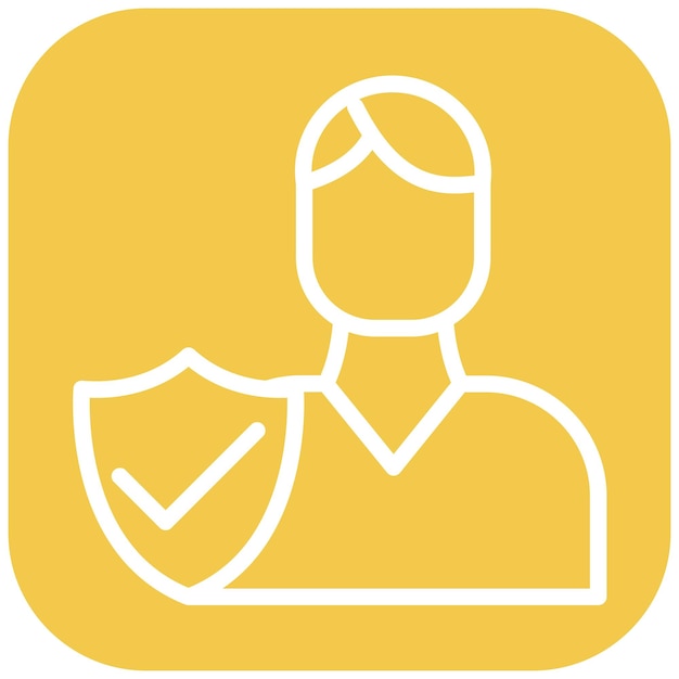 Ilustración del icono del vector de integridad del conjunto de iconos de liderazgo