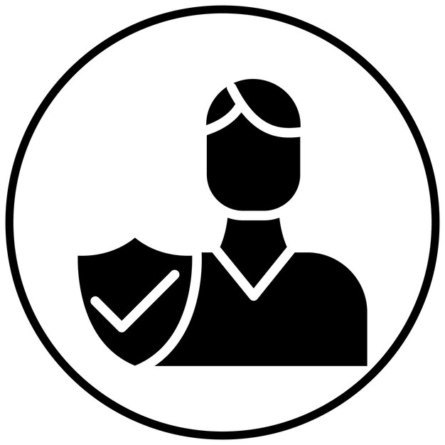 Ilustración del icono del vector de integridad del conjunto de iconos de liderazgo
