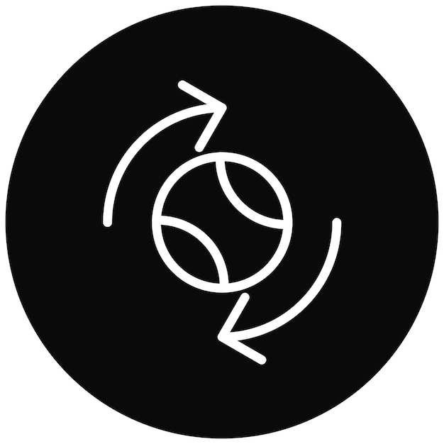 Ilustración de icono de vector de intercambio del conjunto de iconos de fútbol