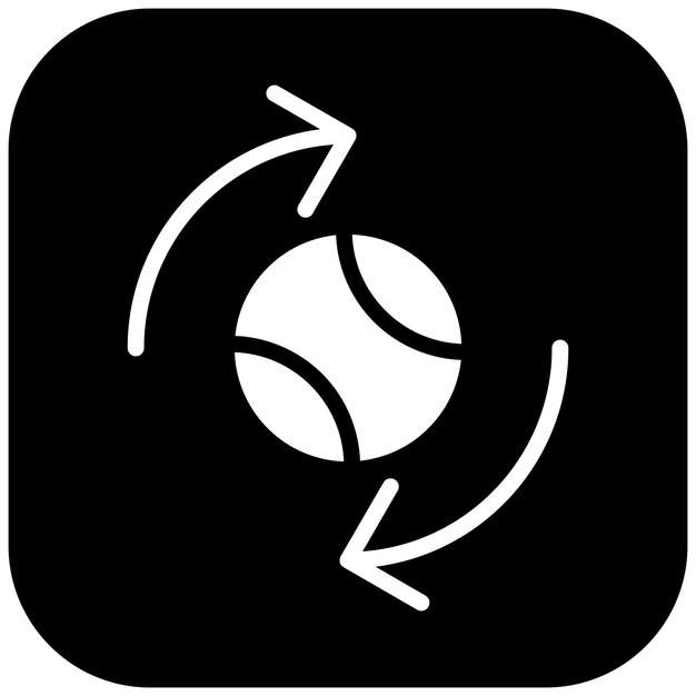 Ilustración de icono de vector de intercambio del conjunto de iconos de fútbol