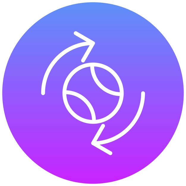 Ilustración de icono de vector de intercambio del conjunto de iconos de fútbol