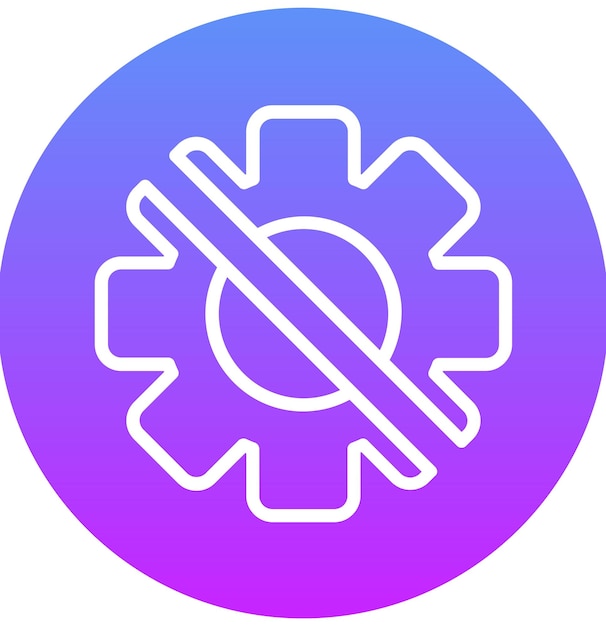Ilustración del icono del vector de interrupción del conjunto de iconos de Business Analytics