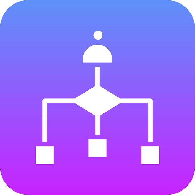 Ilustración del icono del vector de jerarquía del conjunto de iconos de negocios