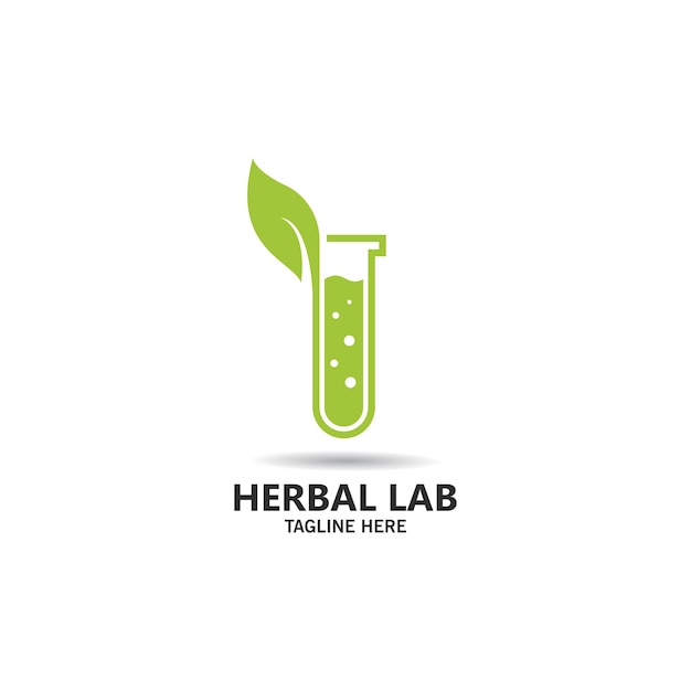 Ilustración de icono de vector de laboratorio de hierbas