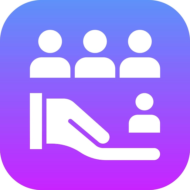 Ilustración del icono del vector de lealtad del cliente del conjunto de iconos de Gestión Hotelera