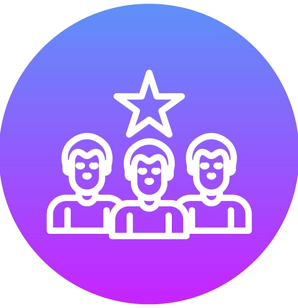 Ilustración del icono del vector de liderazgo de mercado del conjunto de iconos de Business Analytics