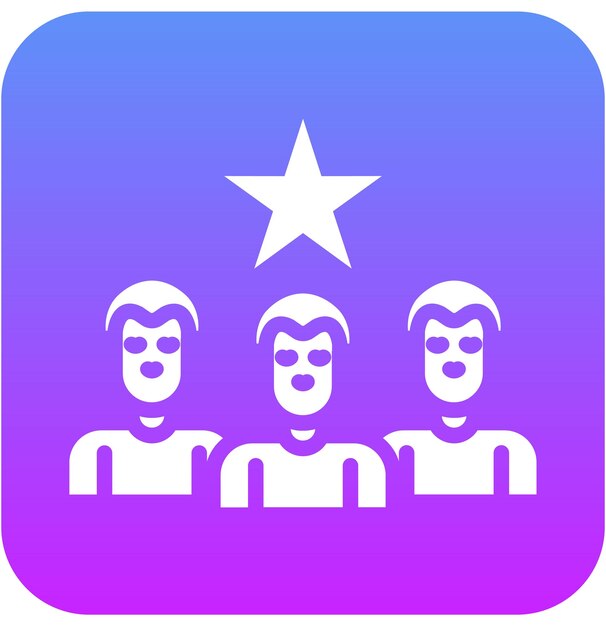 Ilustración del icono del vector de liderazgo de mercado del conjunto de iconos de Business Analytics