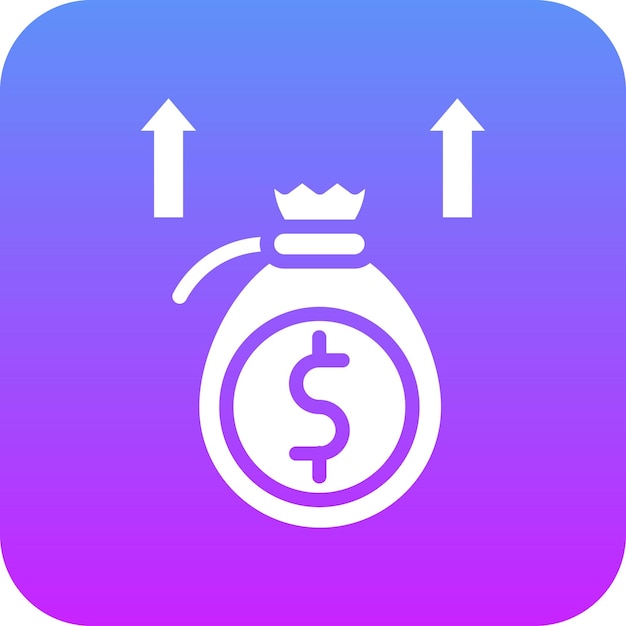 Ilustración del icono del vector de liquidez monetaria del conjunto de iconos de contabilidad