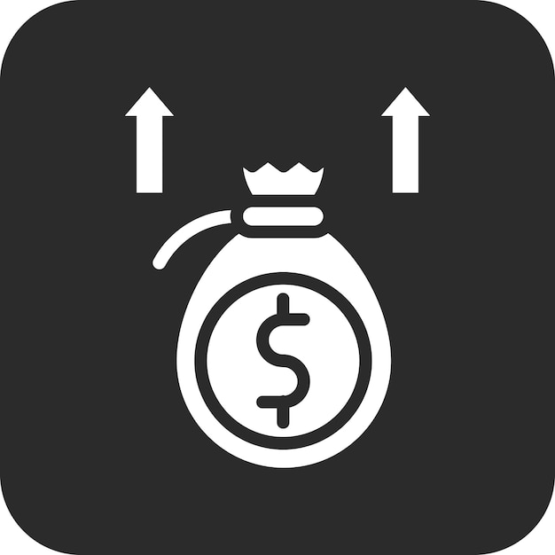 Ilustración del icono del vector de liquidez monetaria del conjunto de iconos de contabilidad