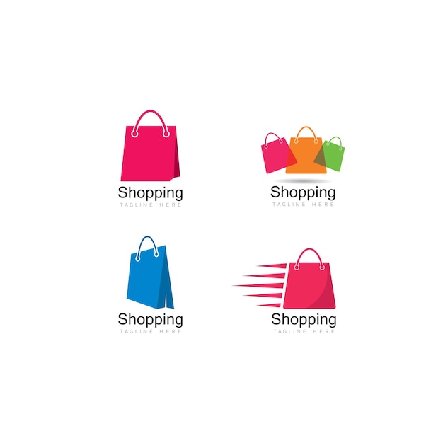 Ilustración de icono de vector de logotipo de compras