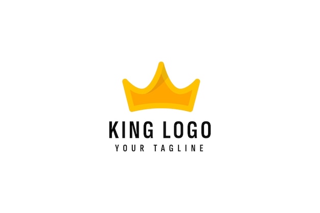 Ilustración de icono de vector de logotipo de corona