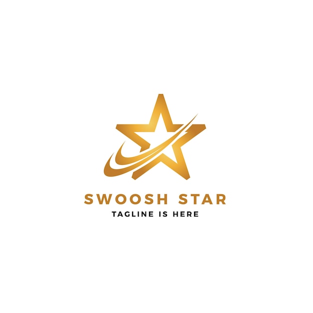 Ilustración de icono de vector de logotipo de estrella