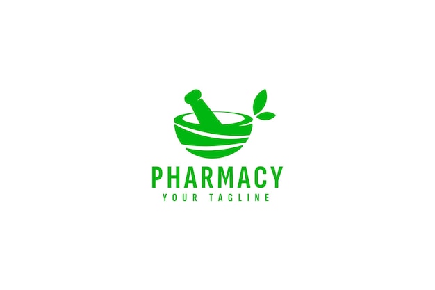 Ilustración de icono de vector de logotipo de farmacia