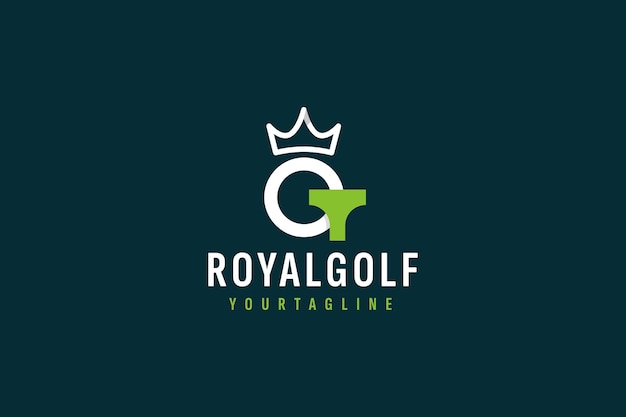 Ilustración de icono de vector de logotipo de golf