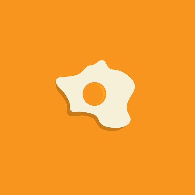 Ilustración de icono de vector de logotipo de huevo