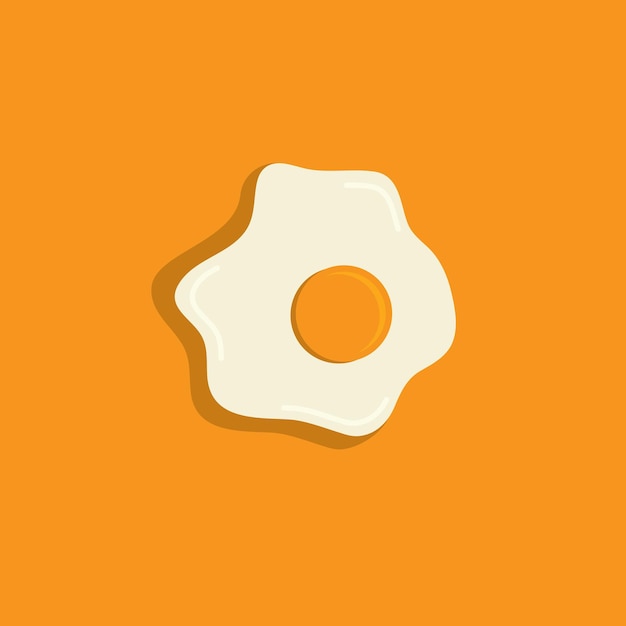 Ilustración de icono de vector de logotipo de huevo