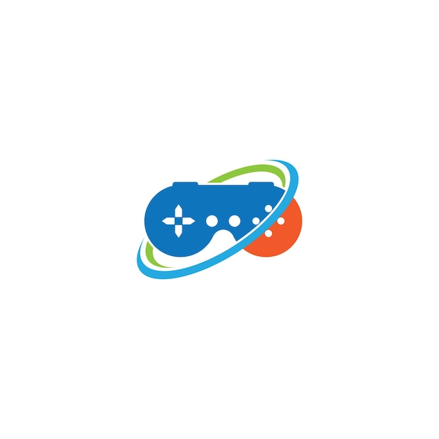 Ilustración de icono de vector de logotipo de joystick Plantilla de vector de diseño de logotipo de controlador de juegos