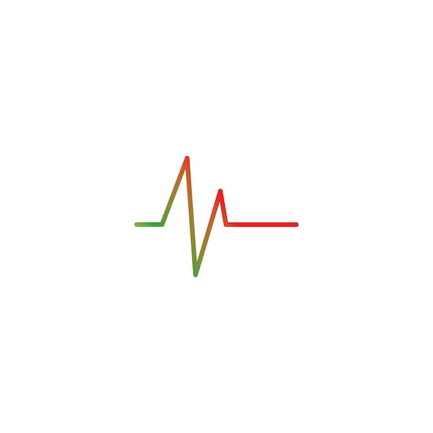 Ilustración de icono de vector de logotipo de onda de música