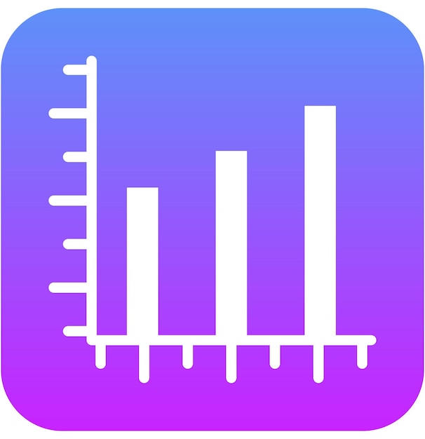 Ilustración del icono del vector de medición del conjunto de iconos de Business Analytics
