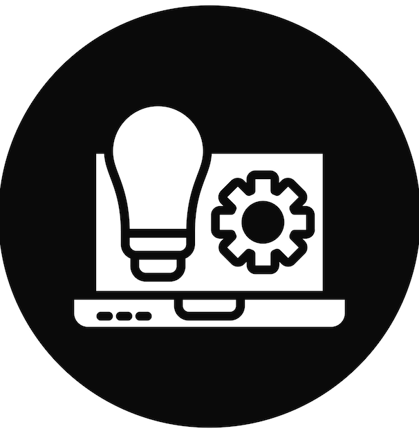 Ilustración del icono del vector de modernización del conjunto de iconos de Business Analytics