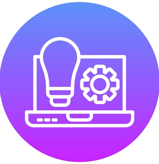 Ilustración del icono del vector de modernización del conjunto de iconos de Business Analytics