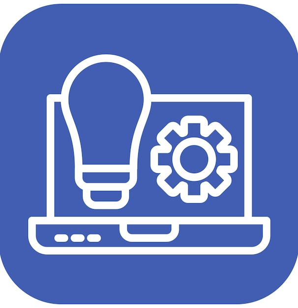 Ilustración del icono del vector de modernización del conjunto de iconos de Business Analytics
