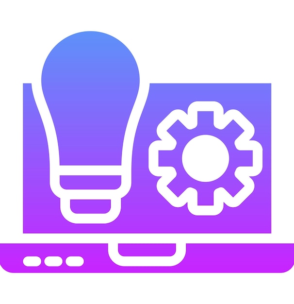 Ilustración del icono del vector de modernización del conjunto de iconos de Business Analytics