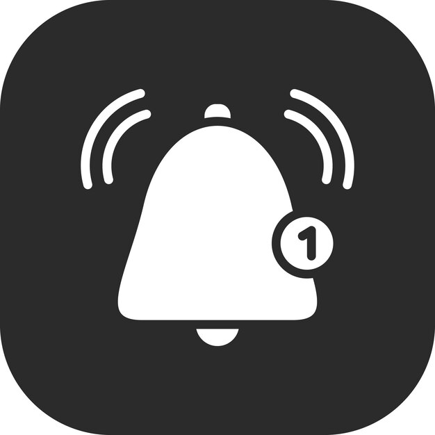 Ilustración del icono del vector de notificación del conjunto de iconos de comunicaciones