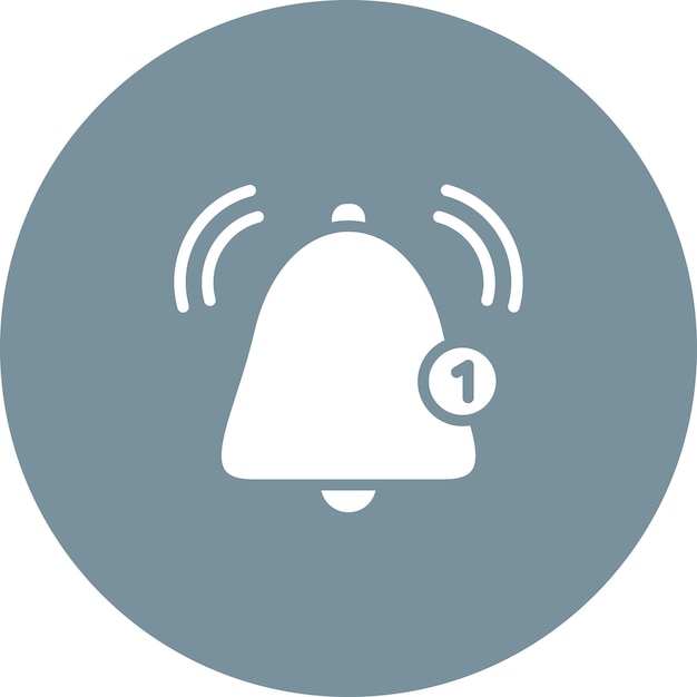 Ilustración del icono del vector de notificación del conjunto de iconos de comunicaciones