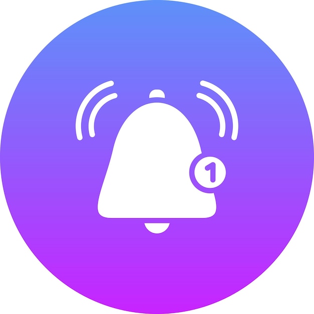 Ilustración del icono del vector de notificación del conjunto de iconos de comunicaciones
