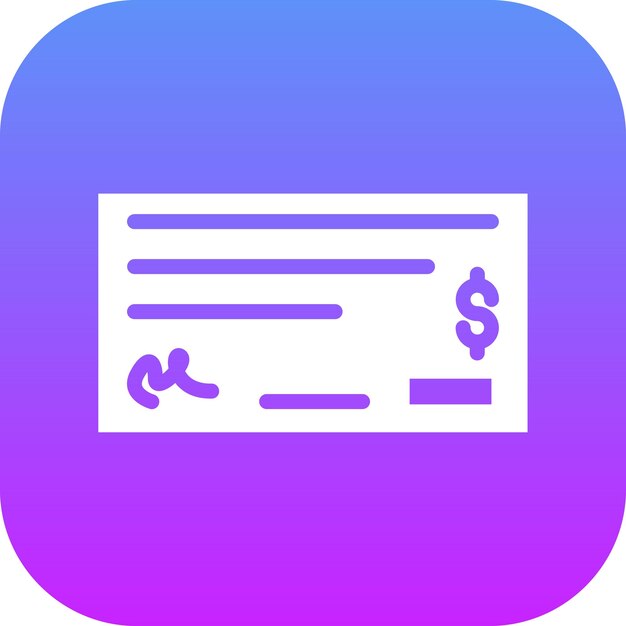 Ilustración del icono del vector de pago del cheque del conjunto de iconos de compras y comercio electrónico