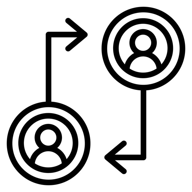 Ilustración del icono del vector de participación del usuario del conjunto de iconos de marketing digital