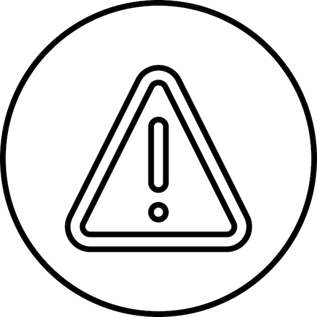 Ilustración del icono del vector de peligro del conjunto de iconos de herramientas de electricista