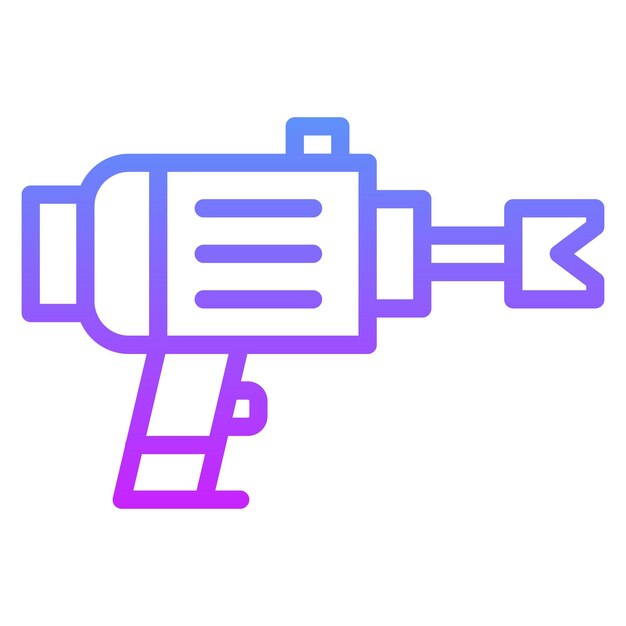 Ilustración del icono del vector de perforación automática del conjunto de iconos del proceso industrial