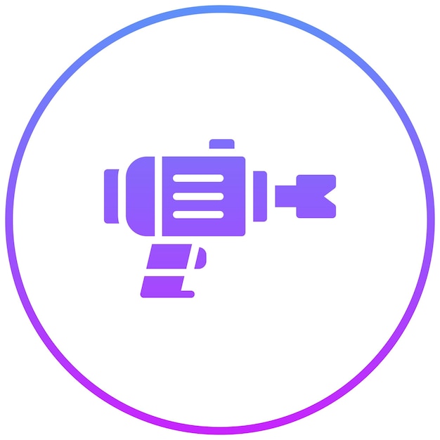 Ilustración del icono del vector de perforación automática del conjunto de iconos del proceso industrial
