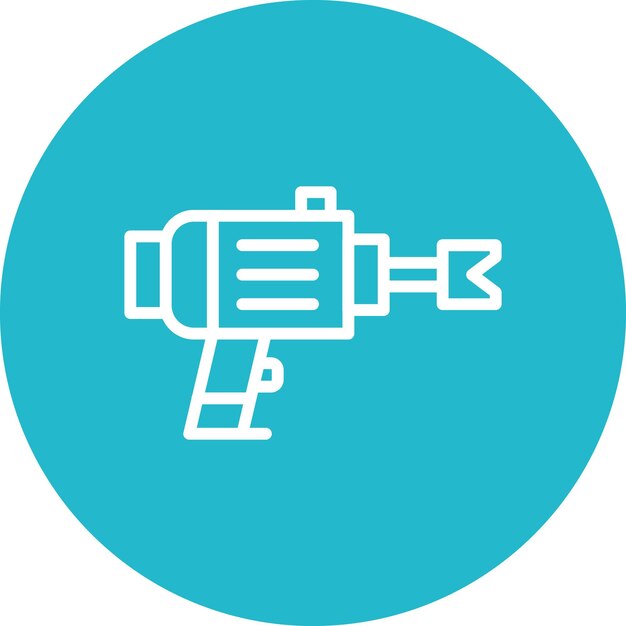 Ilustración del icono del vector de perforación automática del conjunto de iconos del proceso industrial