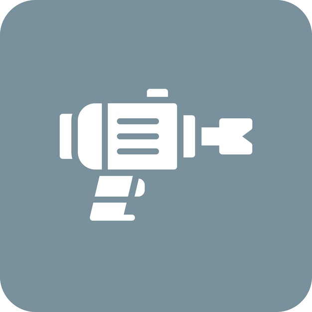 Ilustración del icono del vector de perforación automática del conjunto de iconos del proceso industrial