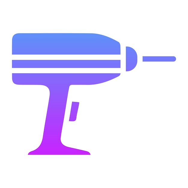 Ilustración del icono del vector de perforación del conjunto de iconos de ingeniería