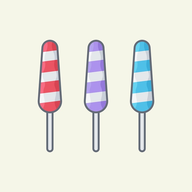Ilustración de icono de vector de piruleta