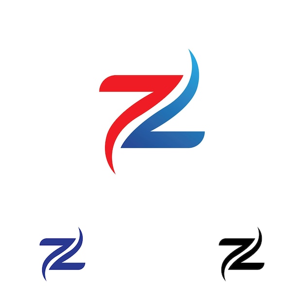 Ilustración de icono de vector de plantilla de logotipo de letra Z