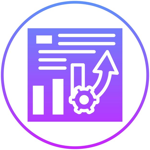 Ilustración del icono del vector de progreso del proyecto del conjunto de iconos de gestión del proyecto
