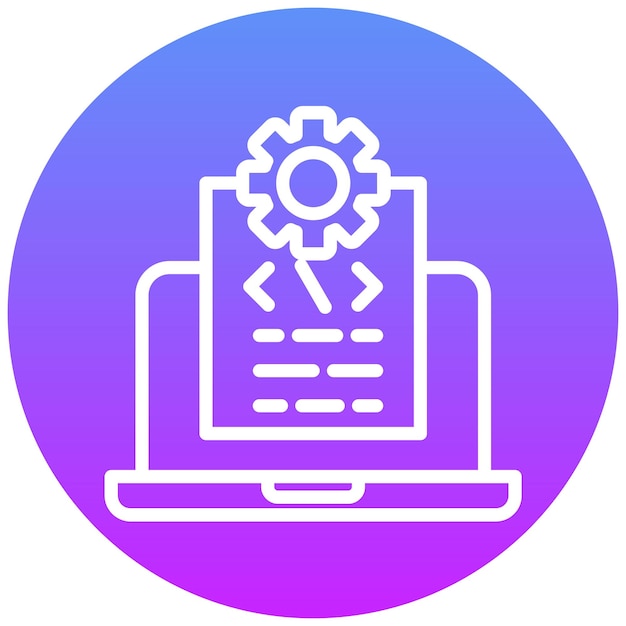 Ilustración del icono del vector de prueba manual del conjunto de iconos de garantía de calidad