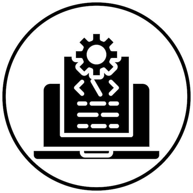 Ilustración del icono del vector de prueba manual del conjunto de iconos de garantía de calidad