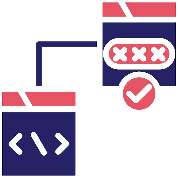 Ilustración del icono del vector de pruebas de accesibilidad del conjunto de iconos de garantía de calidad