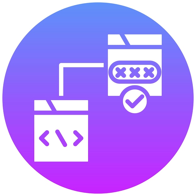 Ilustración del icono del vector de pruebas de accesibilidad del conjunto de iconos de garantía de calidad