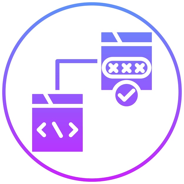 Ilustración del icono del vector de pruebas de accesibilidad del conjunto de iconos de garantía de calidad