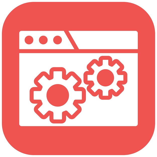 Ilustración del icono del vector de pruebas automatizado del conjunto de iconos de garantía de calidad