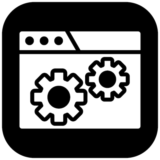 Ilustración del icono del vector de pruebas automatizado del conjunto de iconos de garantía de calidad