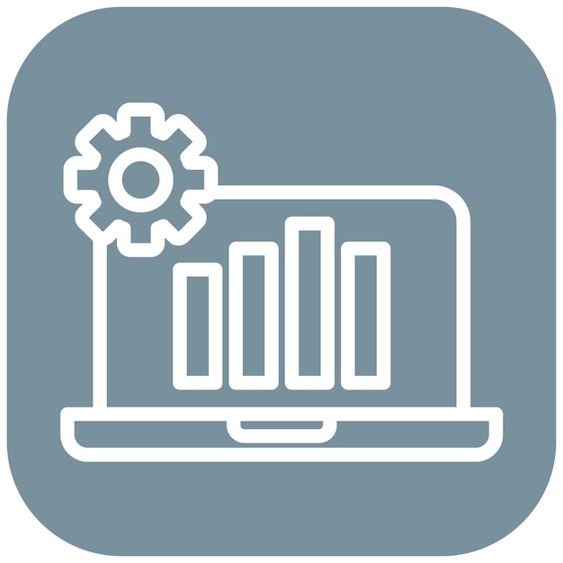 Ilustración del icono del vector de pruebas funcionales del conjunto de iconos de garantía de calidad