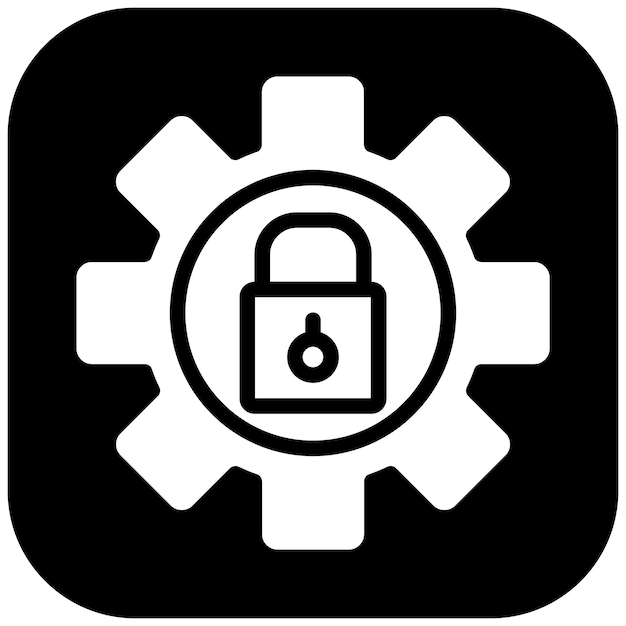 Ilustración del icono del vector de pruebas de seguridad del conjunto de iconos de garantía de calidad